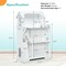 Kids Wooden Dollhouse Bookshelf with Anti-Tip Design and Storage Space